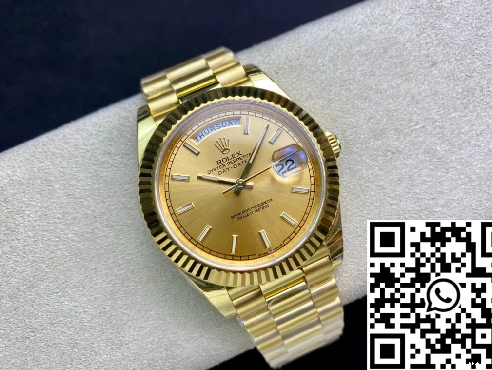 40MM Rolex EW Date Dial Day Gold Factory M228238-0003 0717